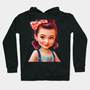 Cute retro girl Hoodie